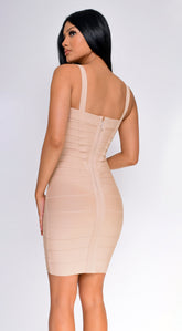 Cynthia Bandage Dress - Nude